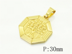 HY Wholesale Pendant Jewelry 316L Stainless Steel Jewelry Pendant-HY62P0285JD