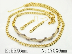 HY Wholesale Jewelry Set 316L Stainless Steel jewelry Set-HY26S0108IEE