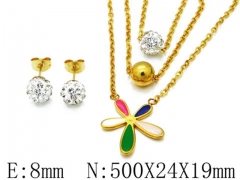 HY Wholesale Jewelry Set 316L Stainless Steel jewelry Set-HY12S0373H20