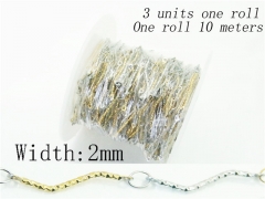HY Wholesale 316 Stainless Steel Jewelry Cheap Long Chain-HY70A2666NLD