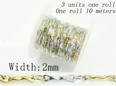 HY Wholesale 316 Stainless Steel Jewelry Cheap Long Chain-HY70A2672NLF