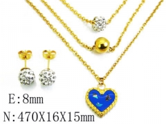 HY Wholesale Jewelry Set 316L Stainless Steel jewelry Set-HY12S0430H20