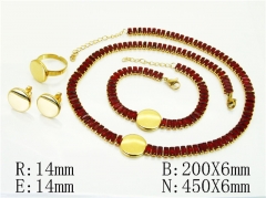 HY Wholesale Jewelry Set 316L Stainless Steel jewelry Set-HY50S0499JLQ