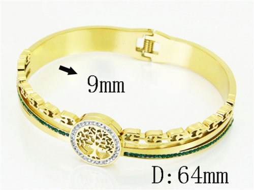 HY Wholesale Bangles Jewelry Stainless Steel 316L Popular Bangle-HY32B1085HJW