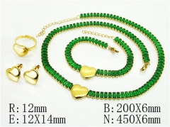 HY Wholesale Jewelry Set 316L Stainless Steel jewelry Set-HY50S0504JLU