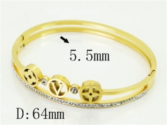 HY Wholesale Bangles Jewelry Stainless Steel 316L Popular Bangle-HY32B1082HJS