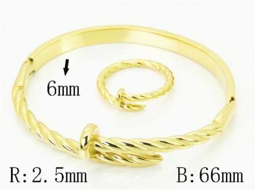 HY Wholesale Bangles Jewelry Stainless Steel 316L Popular Bangle-HY80B1901HOL