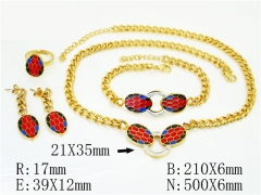 HY Wholesale Jewelry Set 316L Stainless Steel jewelry Set Fashion Jewelry-HY50S0519JZZ