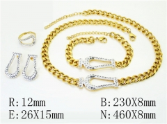HY Wholesale Jewelry Set 316L Stainless Steel jewelry Set Fashion Jewelry-HY50S0540JWW