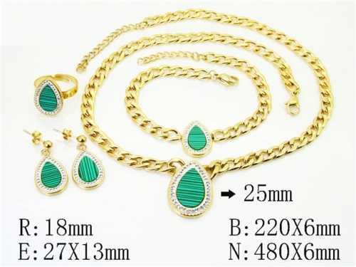HY Wholesale Jewelry Set 316L Stainless Steel jewelry Set Fashion Jewelry-HY50S0516JCC