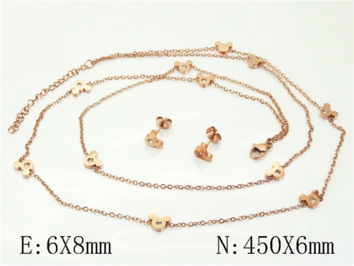 HY Wholesale Jewelry Set 316L Stainless Steel jewelry Set Fashion Jewelry-HY21S0426IIC