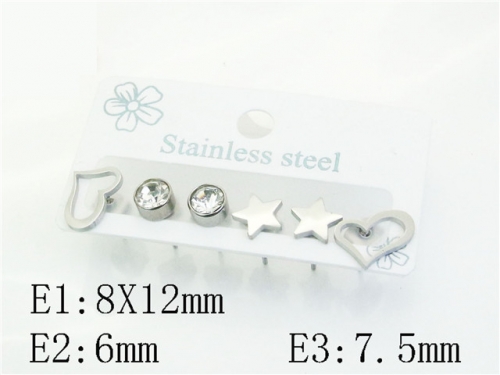 HY Wholesale Earrings 316L Stainless Steel Earrings Jewelry-HY80E1104JX
