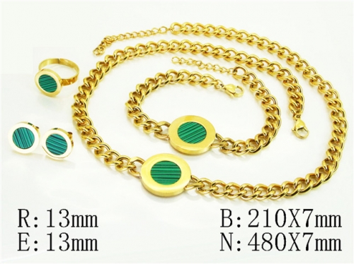 HY Wholesale Jewelry Set 316L Stainless Steel jewelry Set Fashion Jewelry-HY50S0511JWW