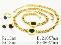 HY Wholesale Jewelry Set 316L Stainless Steel jewelry Set Fashion Jewelry-HY50S0513JSS
