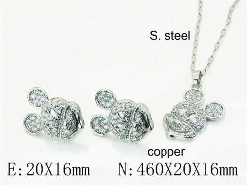 HY Wholesale Jewelry Set 316L Stainless Steel jewelry Set Fashion Jewelry-HY21S0429IHQ
