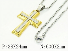 HY Wholesale Stainless Steel 316L Jewelry Popular Necklaces-HY41N0330HLX