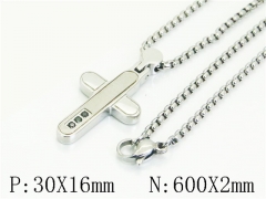 HY Wholesale Stainless Steel 316L Jewelry Popular Necklaces-HY41N0318HNW
