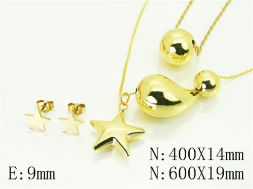 HY Wholesale Jewelry Set 316L Stainless Steel jewelry Set Fashion Jewelry-HY45S0064HPR