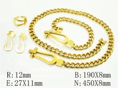 HY Wholesale Jewelry Set 316L Stainless Steel jewelry Set Fashion Jewelry-HY50S0541JQQ