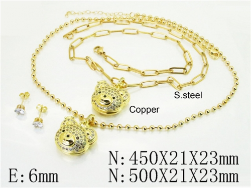HY Wholesale Jewelry Set 316L Stainless Steel jewelry Set Fashion Jewelry-HY45S0062INE