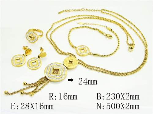 HY Wholesale Jewelry Set 316L Stainless Steel jewelry Set Fashion Jewelry-HY50S0523JBB