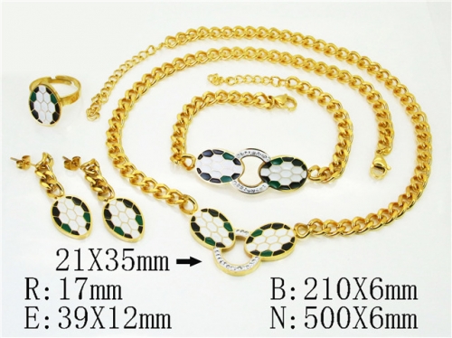 HY Wholesale Jewelry Set 316L Stainless Steel jewelry Set Fashion Jewelry-HY50S0517JXX