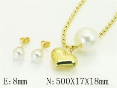 HY Wholesale Jewelry Set 316L Stainless Steel jewelry Set Fashion Jewelry-HY45S0083HID