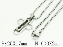 HY Wholesale Stainless Steel 316L Jewelry Popular Necklaces-HY41N0322HKR