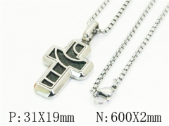 HY Wholesale Stainless Steel 316L Jewelry Popular Necklaces-HY41N0333HND