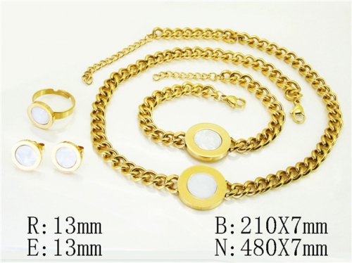 HY Wholesale Jewelry Set 316L Stainless Steel jewelry Set Fashion Jewelry-HY50S0510JEE