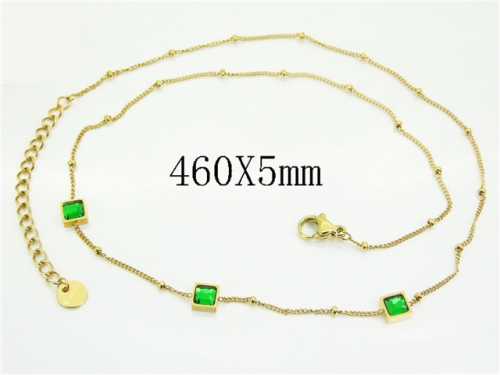 HY Wholesale Stainless Steel 316L Jewelry Popular Necklaces-HY25N0173HJL