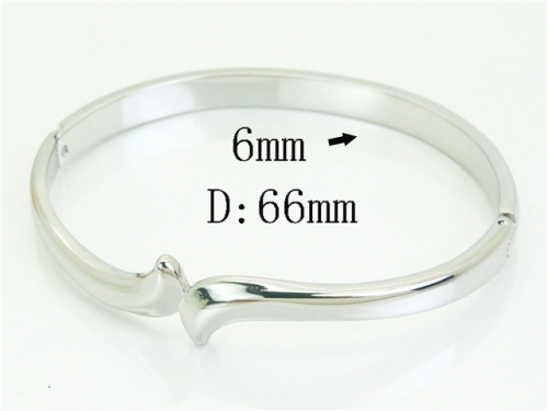 HY Wholesale Bangles Jewelry Stainless Steel 316L Popular Bangle-HY80B1906HJW