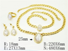 HY Wholesale Jewelry Set 316L Stainless Steel jewelry Set Fashion Jewelry-HY50S0514JBB