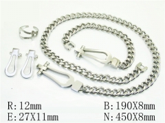 HY Wholesale Jewelry Set 316L Stainless Steel jewelry Set Fashion Jewelry-HY50S0542IOR