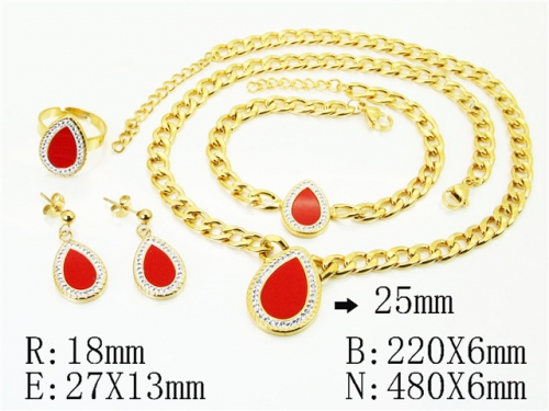 HY Wholesale Jewelry Set 316L Stainless Steel jewelry Set Fashion Jewelry-HY50S0515JVV