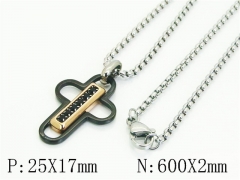 HY Wholesale Stainless Steel 316L Jewelry Popular Necklaces-HY41N0324HLV