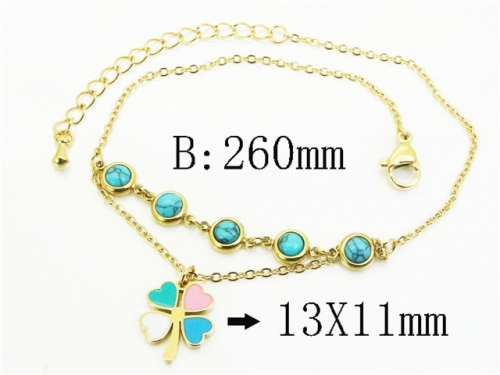 HY Wholesale Bracelets 316L Stainless Steel Jewelry Bracelets-HY32B1112HHR