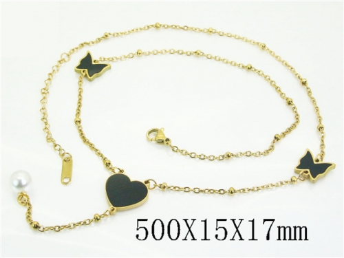 HY Wholesale Stainless Steel 316L Jewelry Popular Necklaces-HY80N0908MW