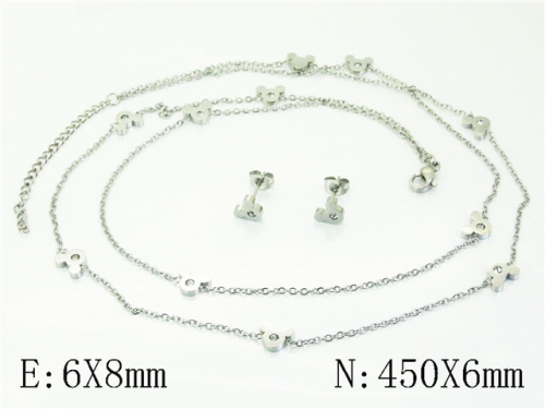 HY Wholesale Jewelry Set 316L Stainless Steel jewelry Set Fashion Jewelry-HY21S0424ICC