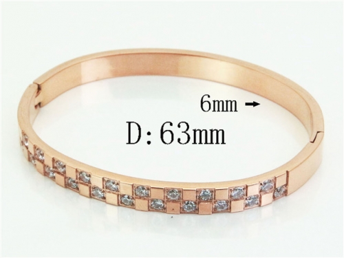 HY Wholesale Bangles Jewelry Stainless Steel 316L Popular Bangle-HY14B0292HMB