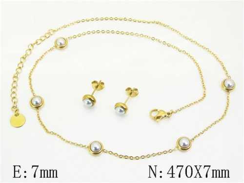 HY Wholesale Jewelry Set 316L Stainless Steel jewelry Set Fashion Jewelry-HY32S0136HJR