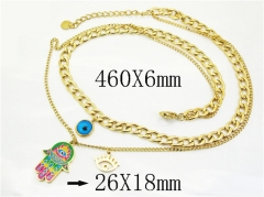 HY Wholesale Stainless Steel 316L Jewelry Popular Necklaces-HY32N0766HKR