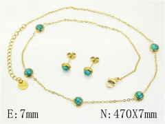 HY Wholesale Jewelry Set 316L Stainless Steel jewelry Set Fashion Jewelry-HY32S0135HJX