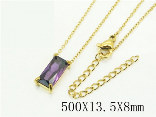 HY Wholesale Stainless Steel 316L Jewelry Popular Necklaces-HY12N0773ZNL