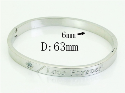 HY Wholesale Bangles Jewelry Stainless Steel 316L Popular Bangle-HY14B0296OZ