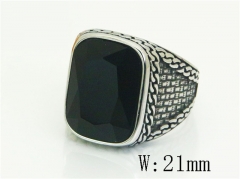 HY Wholesale Rings Jewelry Stainless Steel 316L Rings-HY17R0973HIS