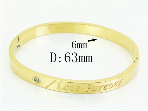 HY Wholesale Bangles Jewelry Stainless Steel 316L Popular Bangle-HY14B0297HRR