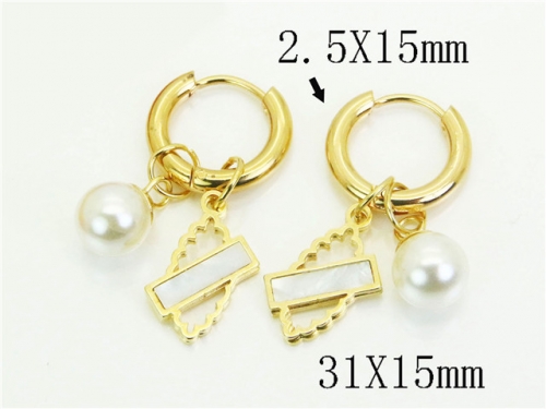HY Wholesale Earrings 316L Stainless Steel Earrings Jewelry-HY60E1962GJL