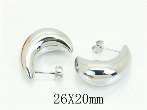 HY Wholesale Earrings 316L Stainless Steel Earrings Jewelry-HY74E0127WNL