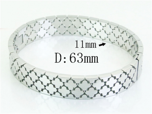 HY Wholesale Bangles Jewelry Stainless Steel 316L Popular Bangle-HY14B0281HIT